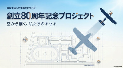80周年記念　航空写真撮影①
