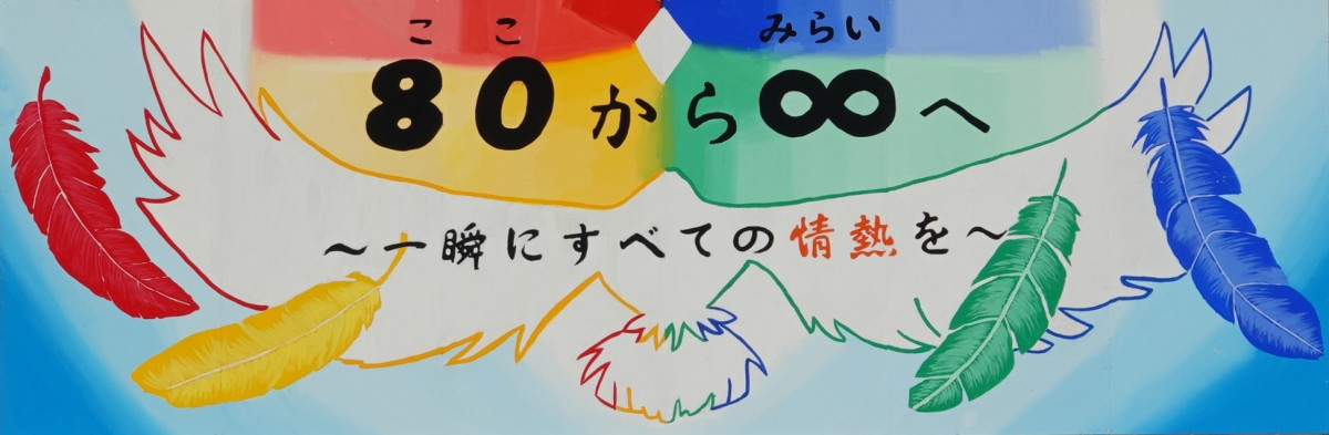 体育大会　テーマ看板